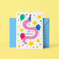 Worm Birthday Card