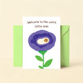 New Baby Card - Welcome To The World, Little One!