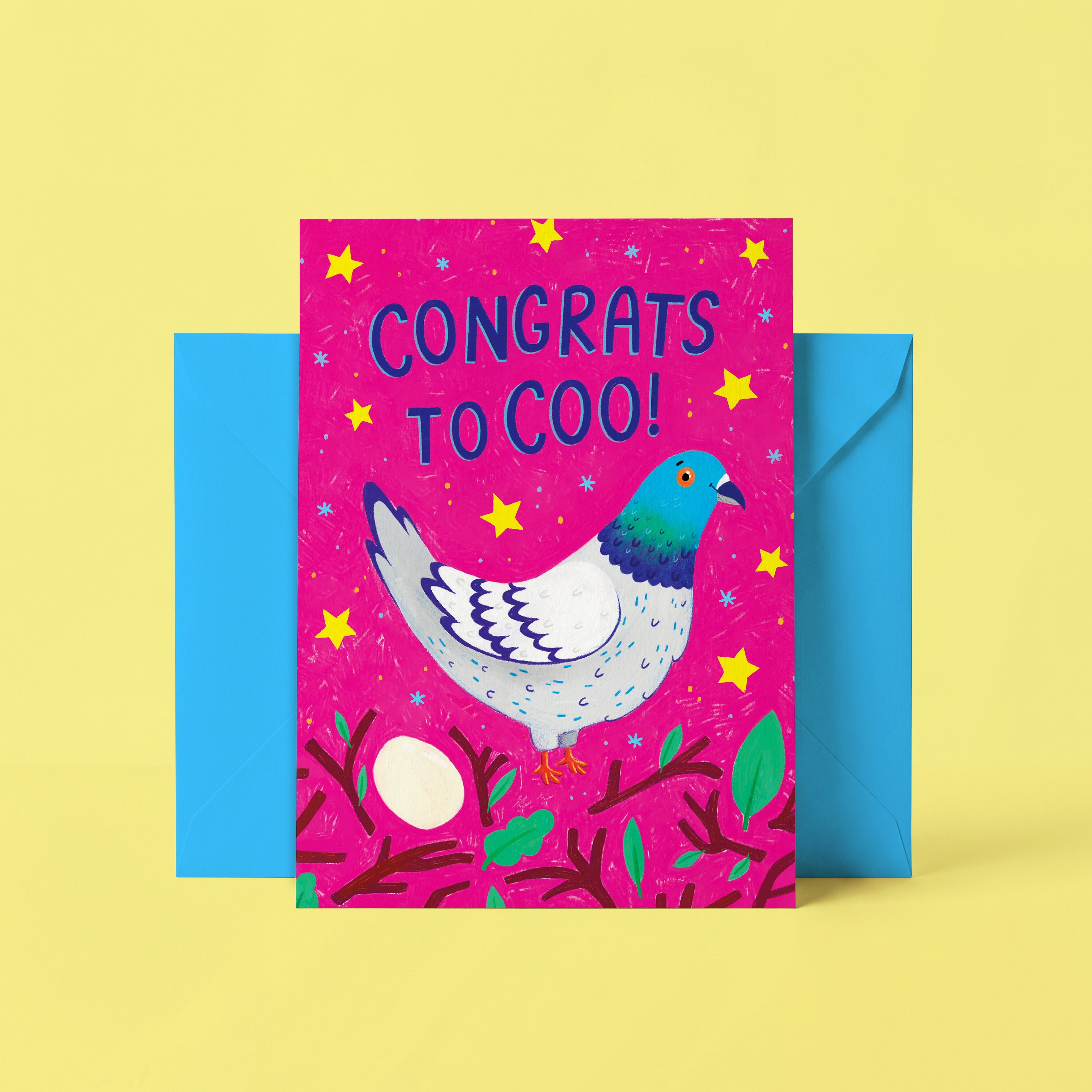 Pigeon Congratulations Card For New Baby