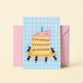 Birthday Card - Ants And Cake
