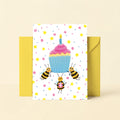 Bumble Bees Happy Birthday Card