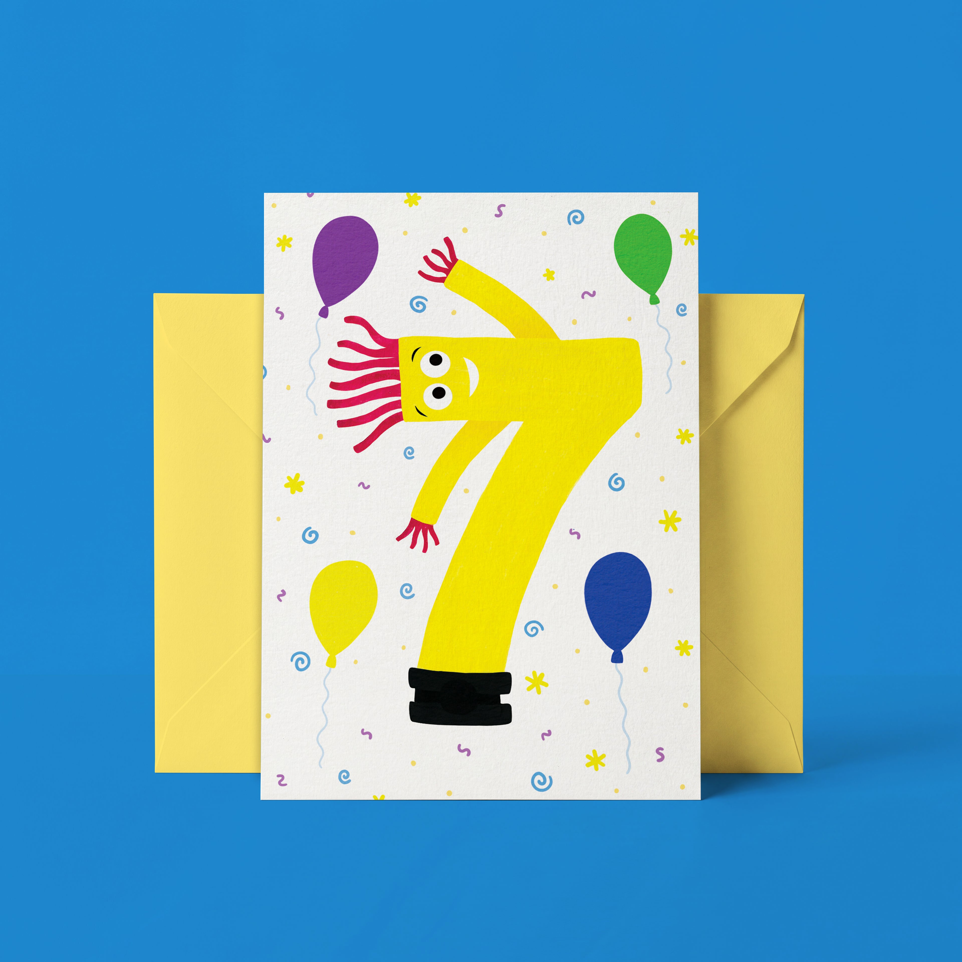 Inflatable Tube Men Milestone Birthday Cards 1-9