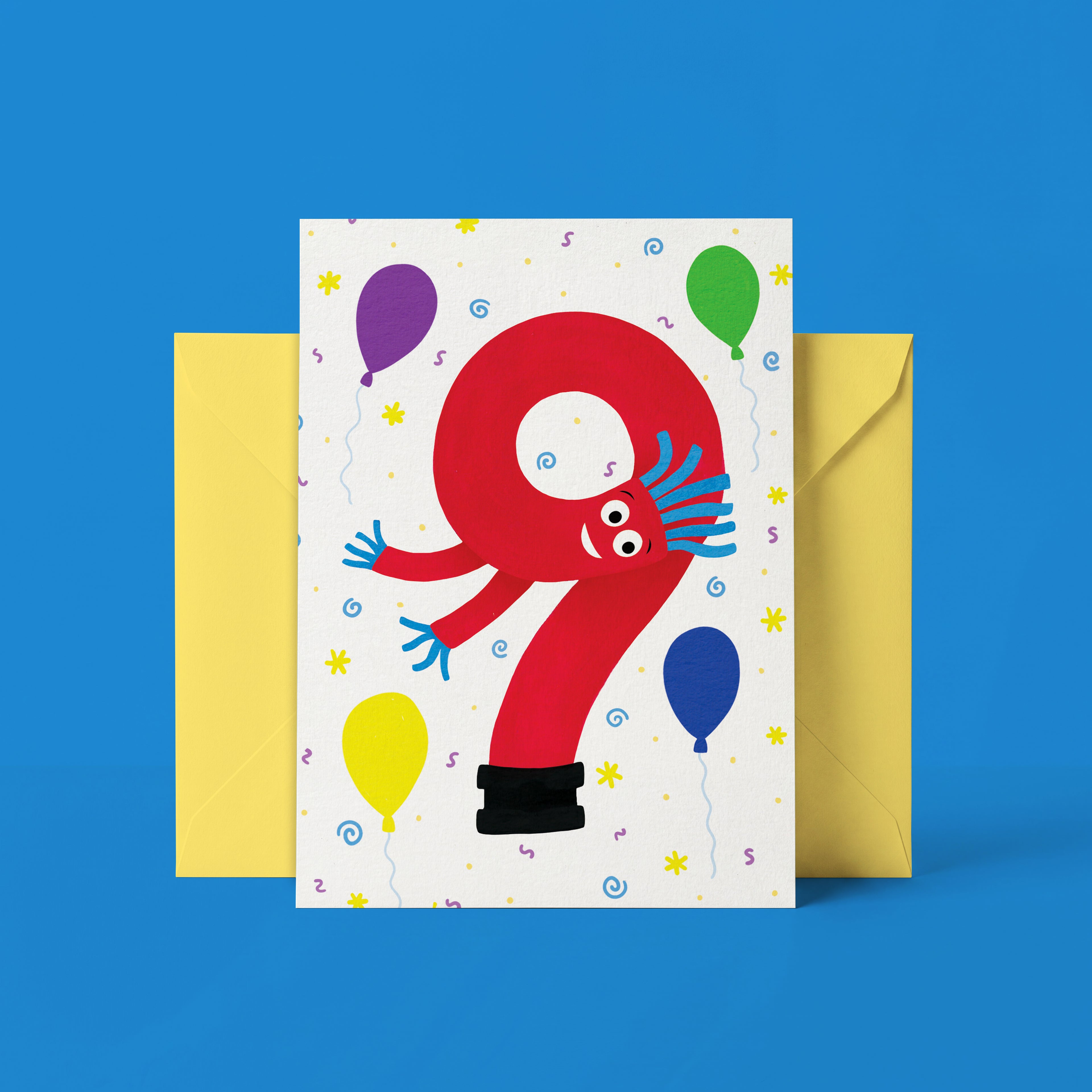 Inflatable Tube Men Milestone Birthday Cards 1-9