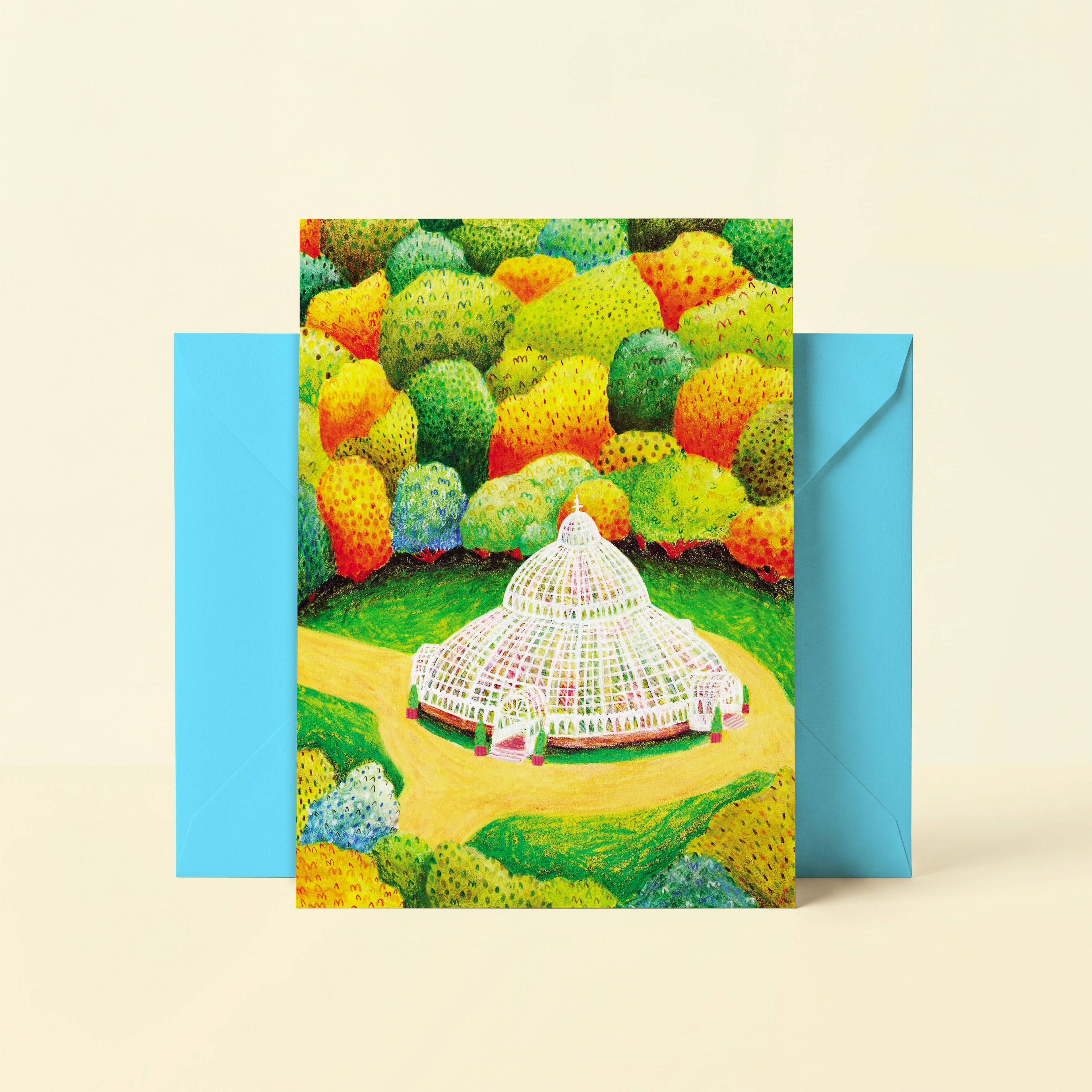 Sefton Park Palm House Liverpool Greetings Card