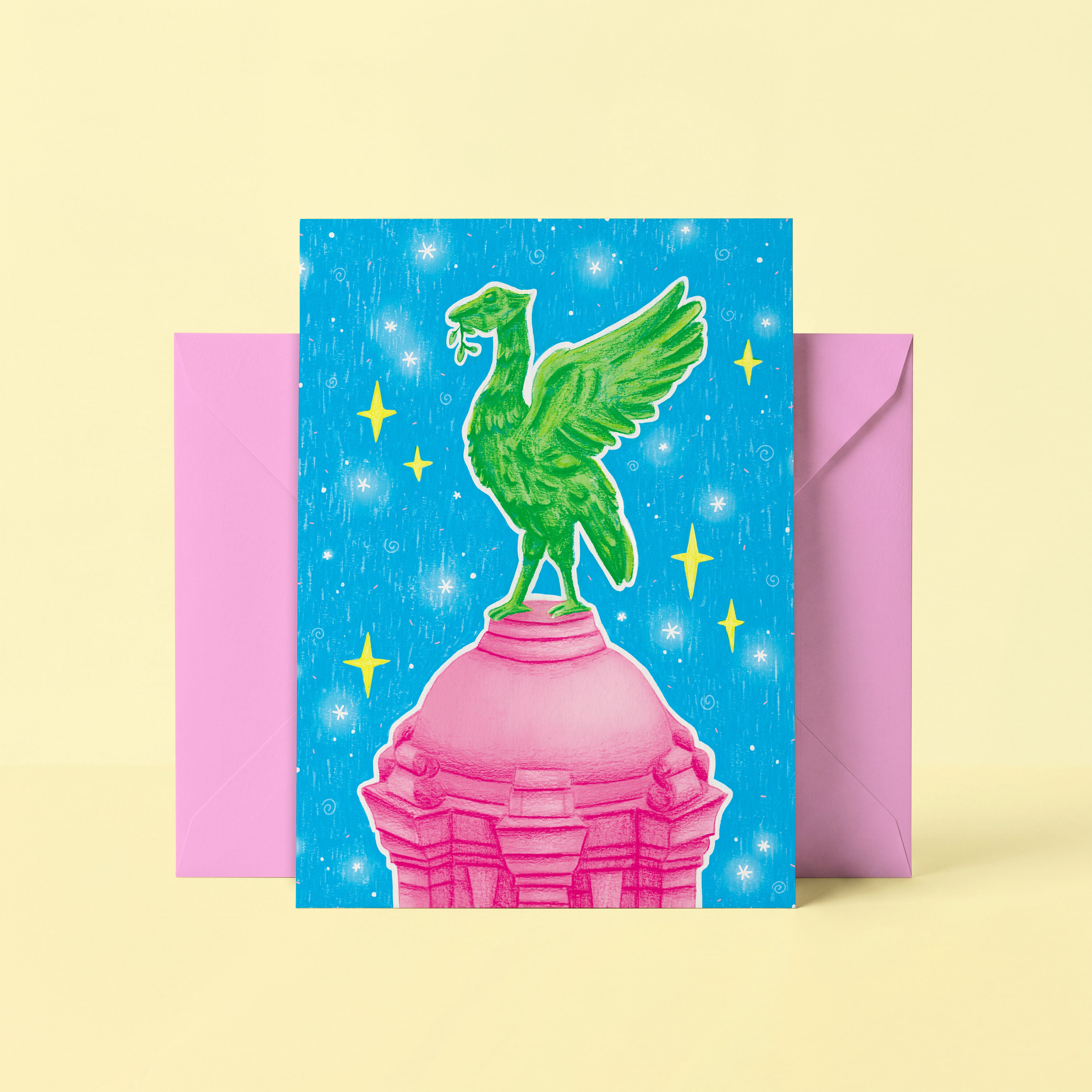 Liverpool Liverbird Greetings Card