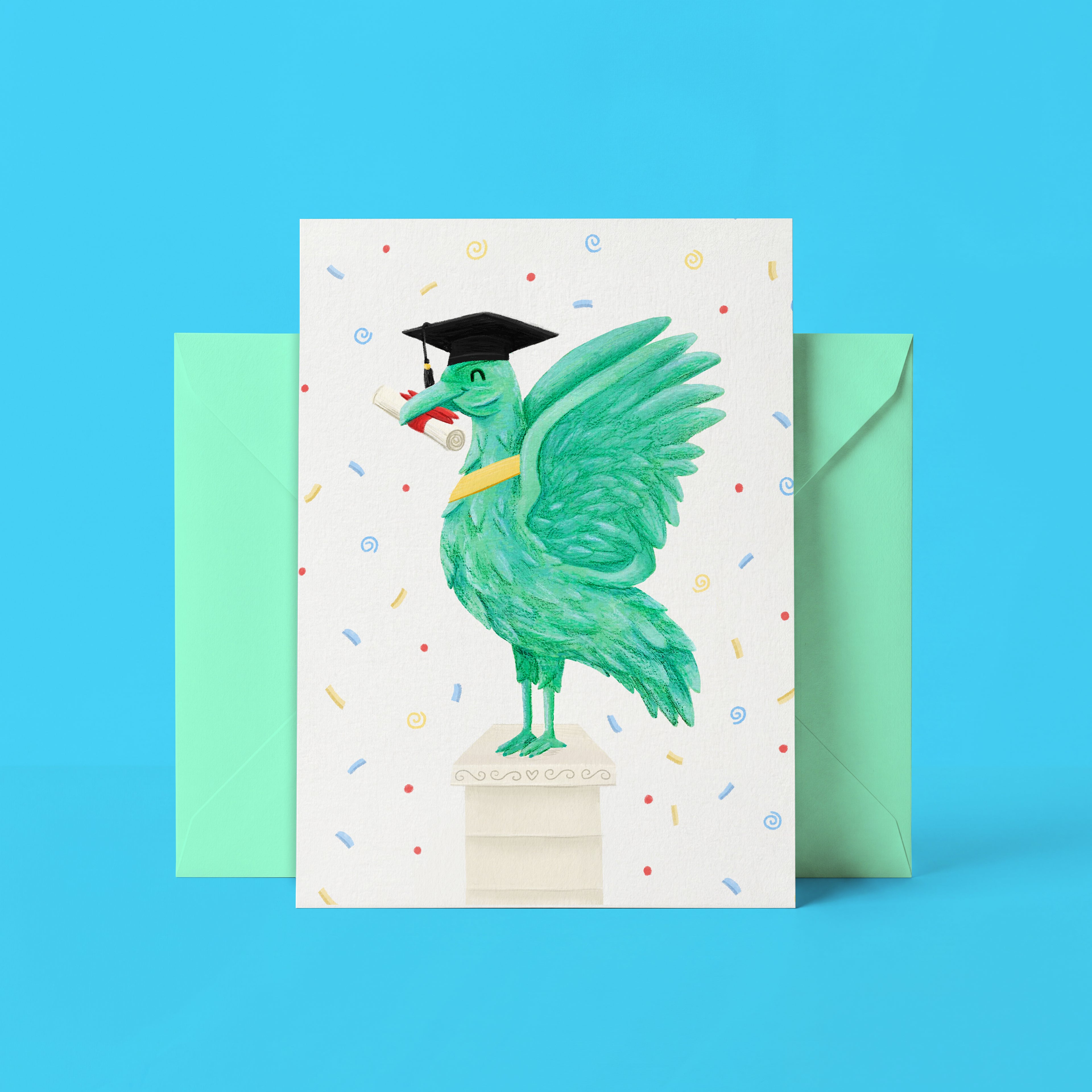 Liverbird Graduation Card - Liverpool Card