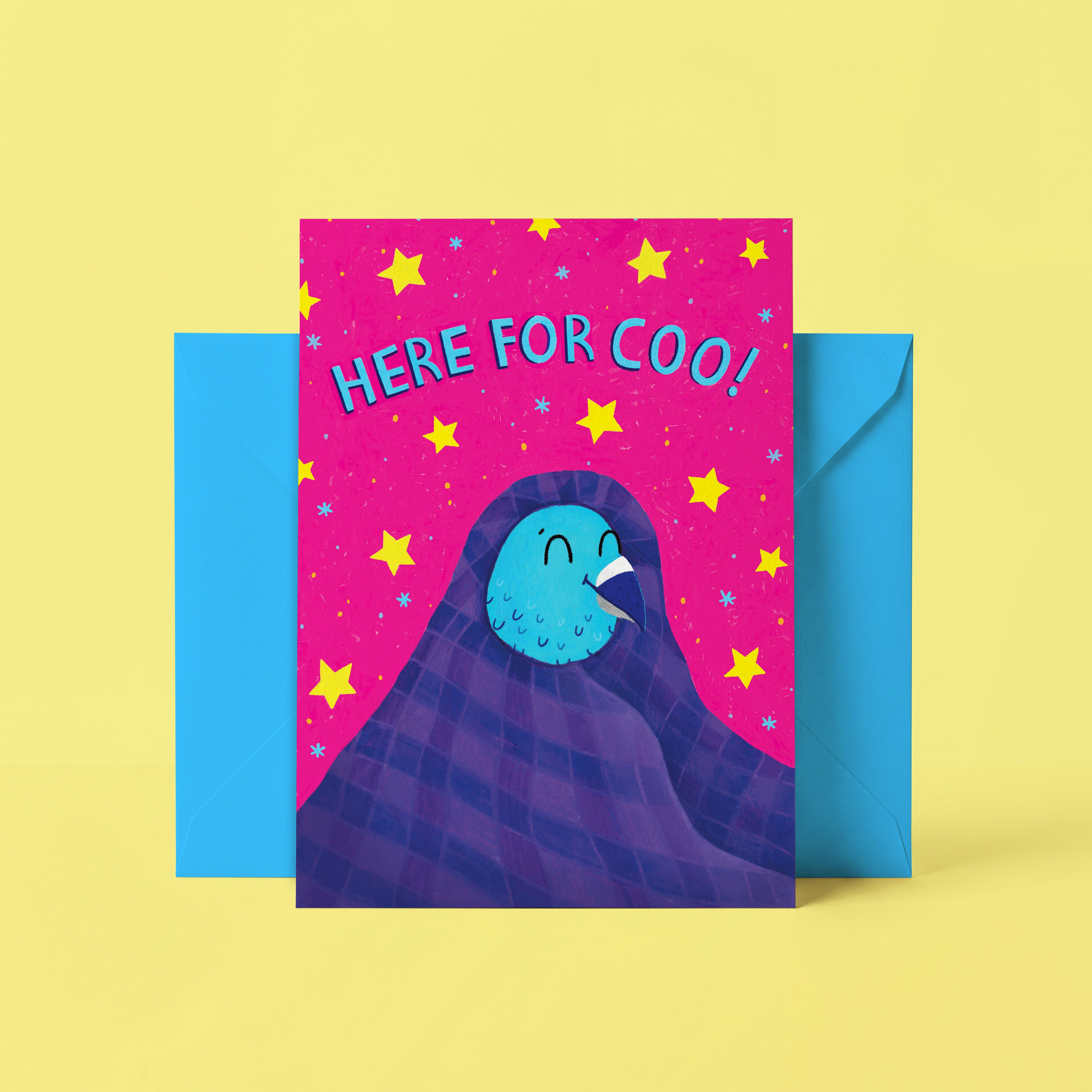 Get Well Soon Pigeon Card Here For Coo