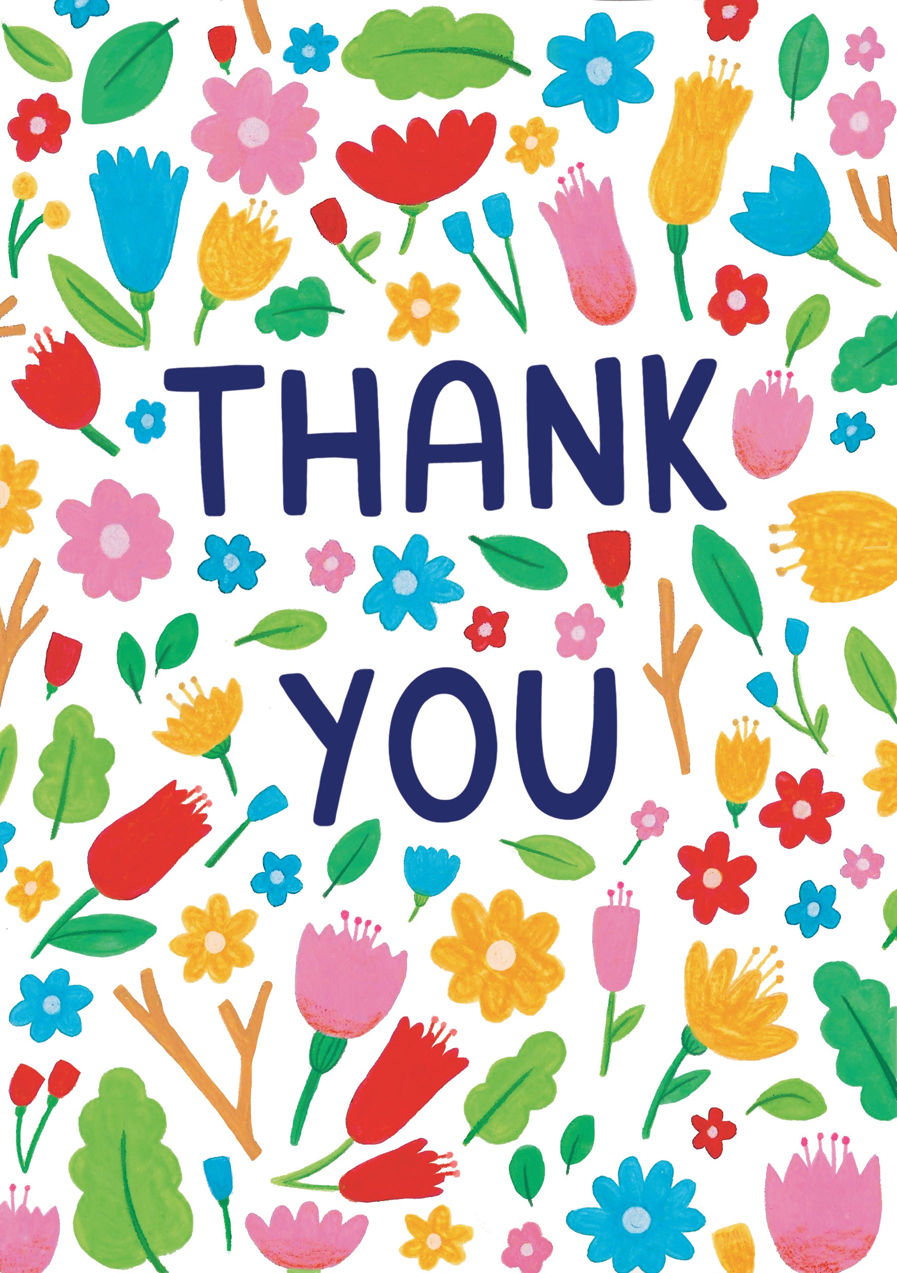 Floral Thank You Card