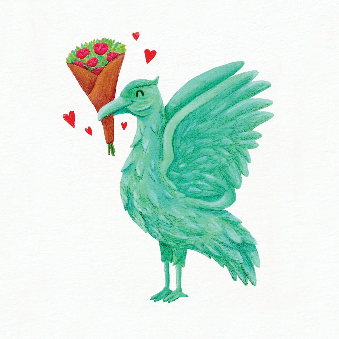 Liverbird Valentines Day Card - Liverpool Card