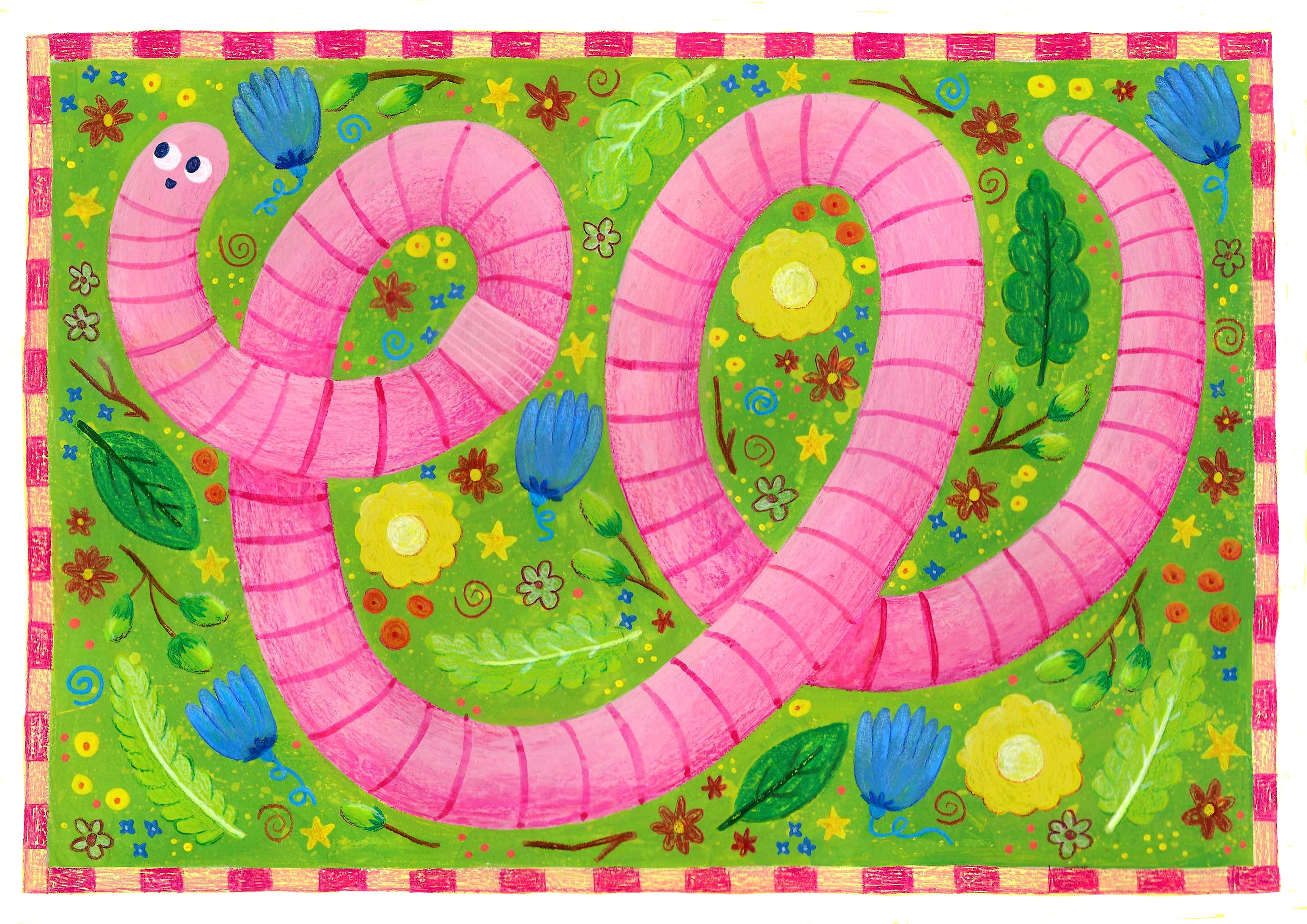 Garden Worm Print