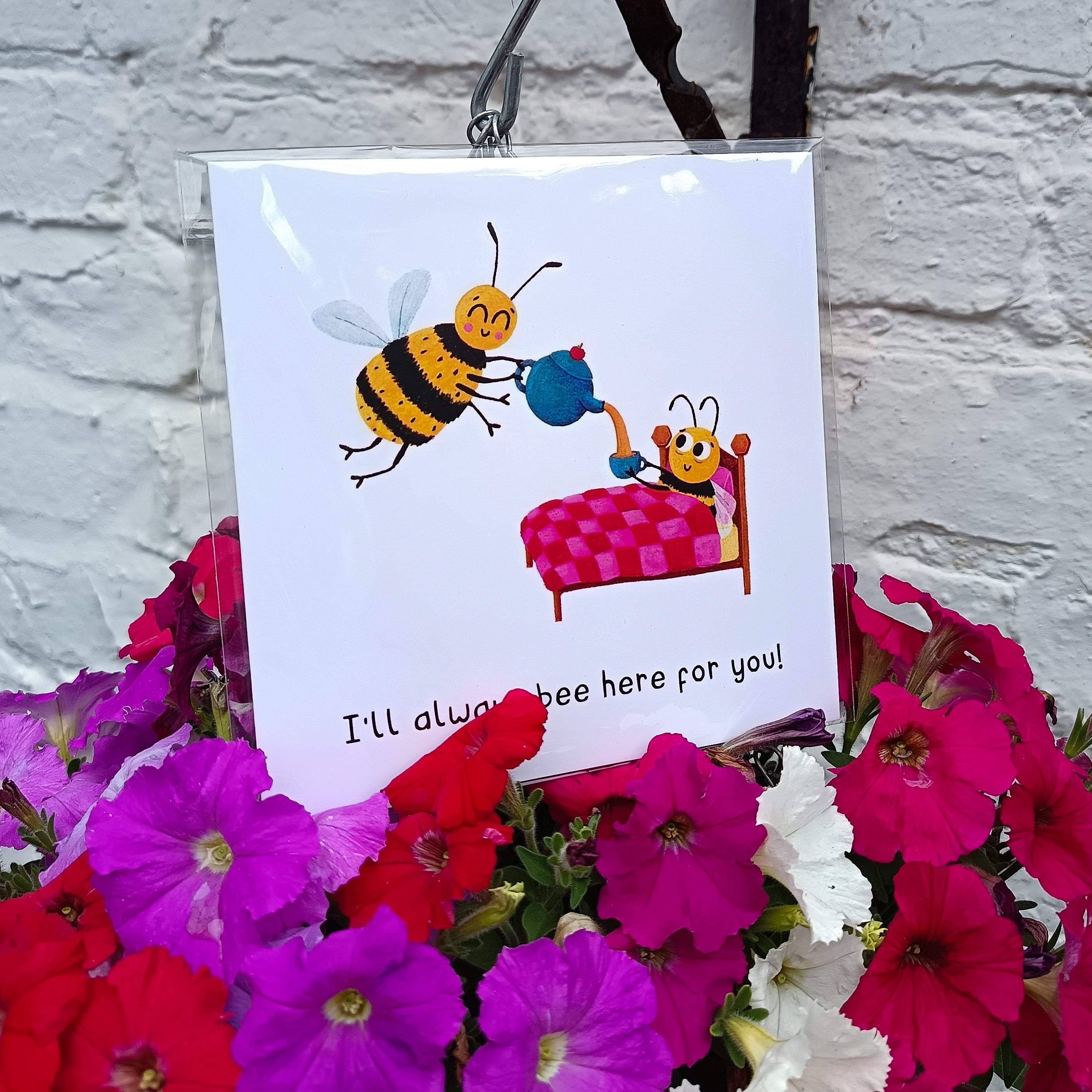 Bumble Bee Get Well Soon Card - I'll Always Bee Here For You