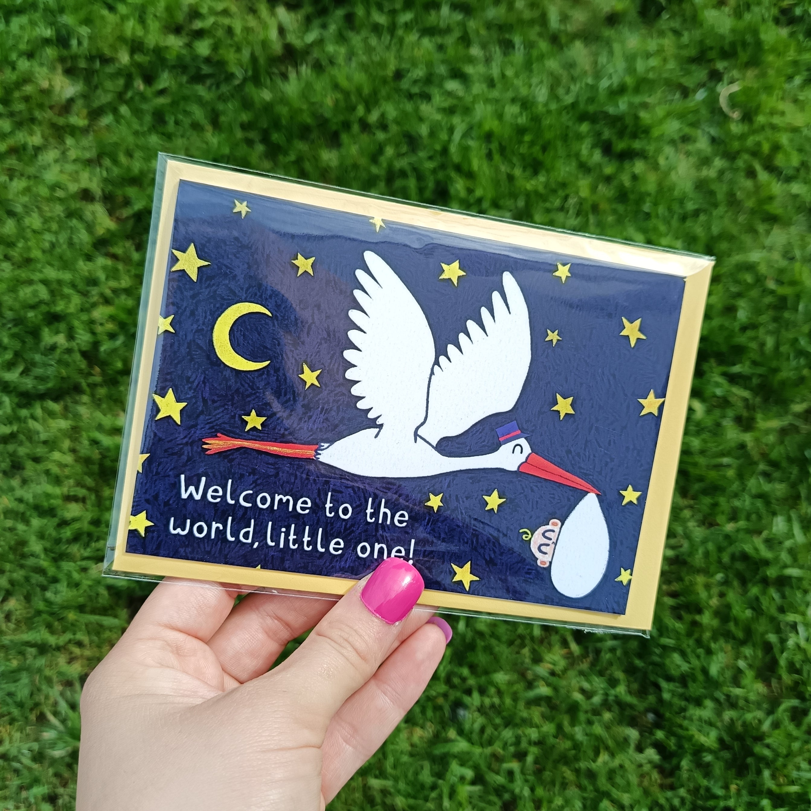 New Baby Card - Welcome To The World, Little One!