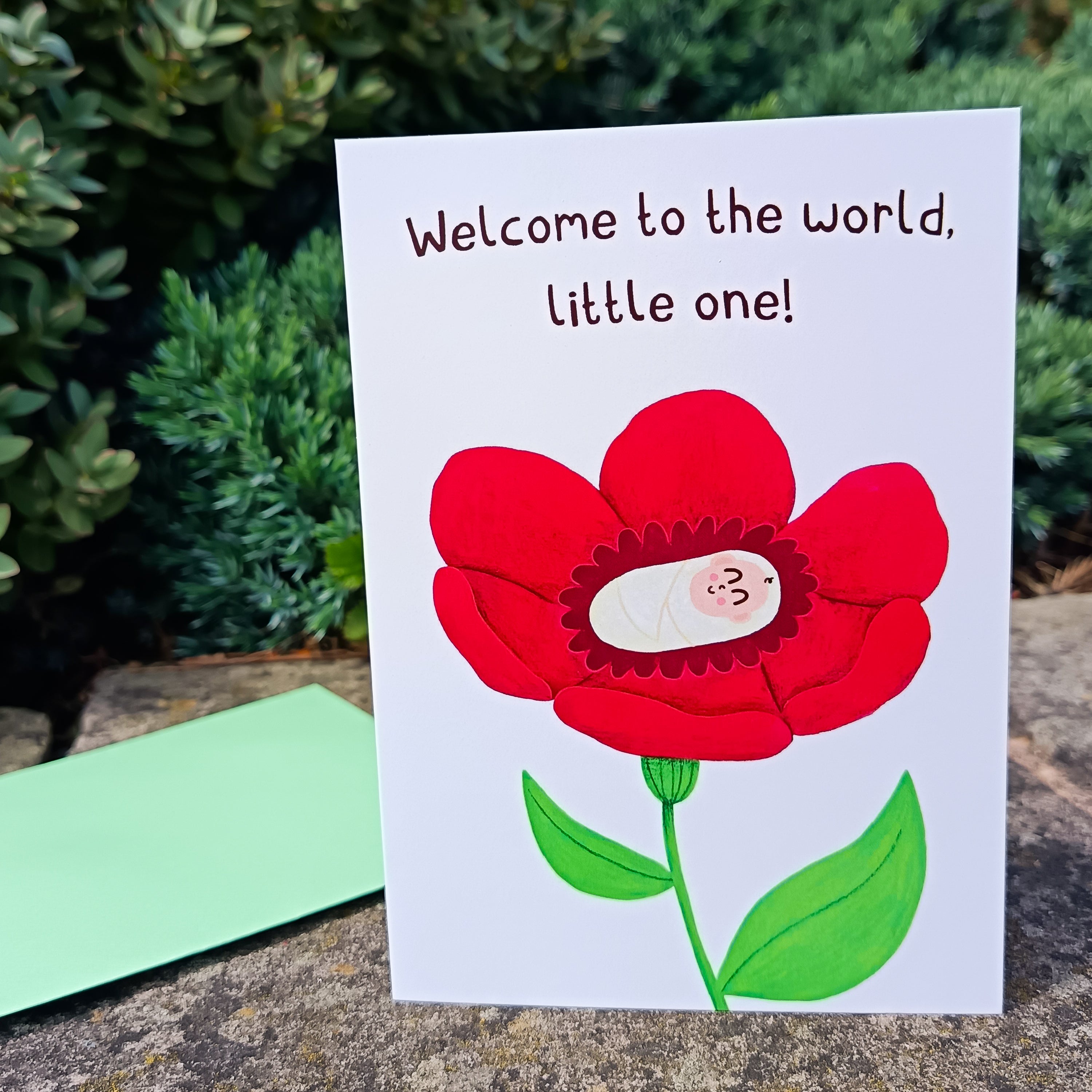 New Baby Card - Welcome To The World, Little One!