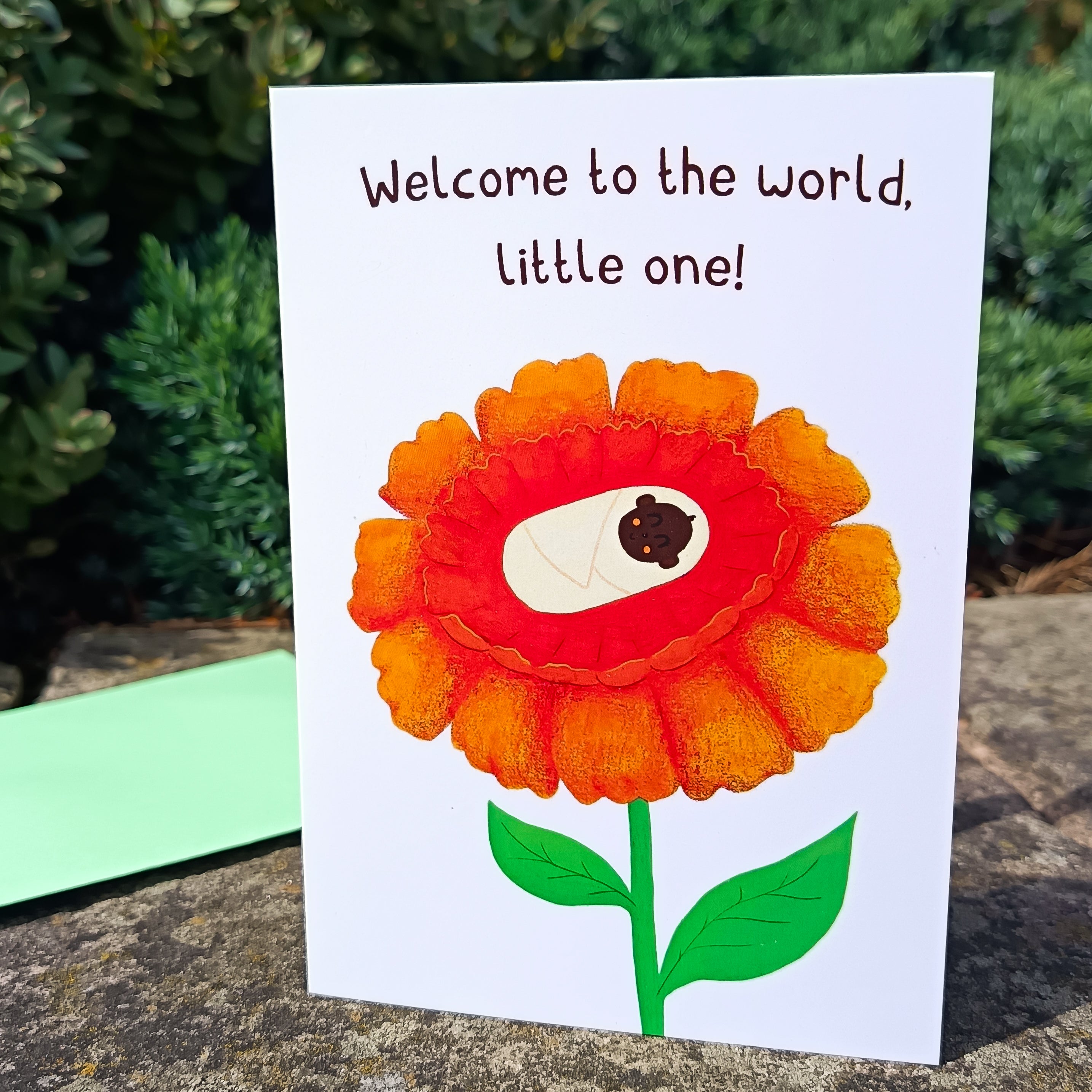 New Baby Card - Welcome To The World, Little One!