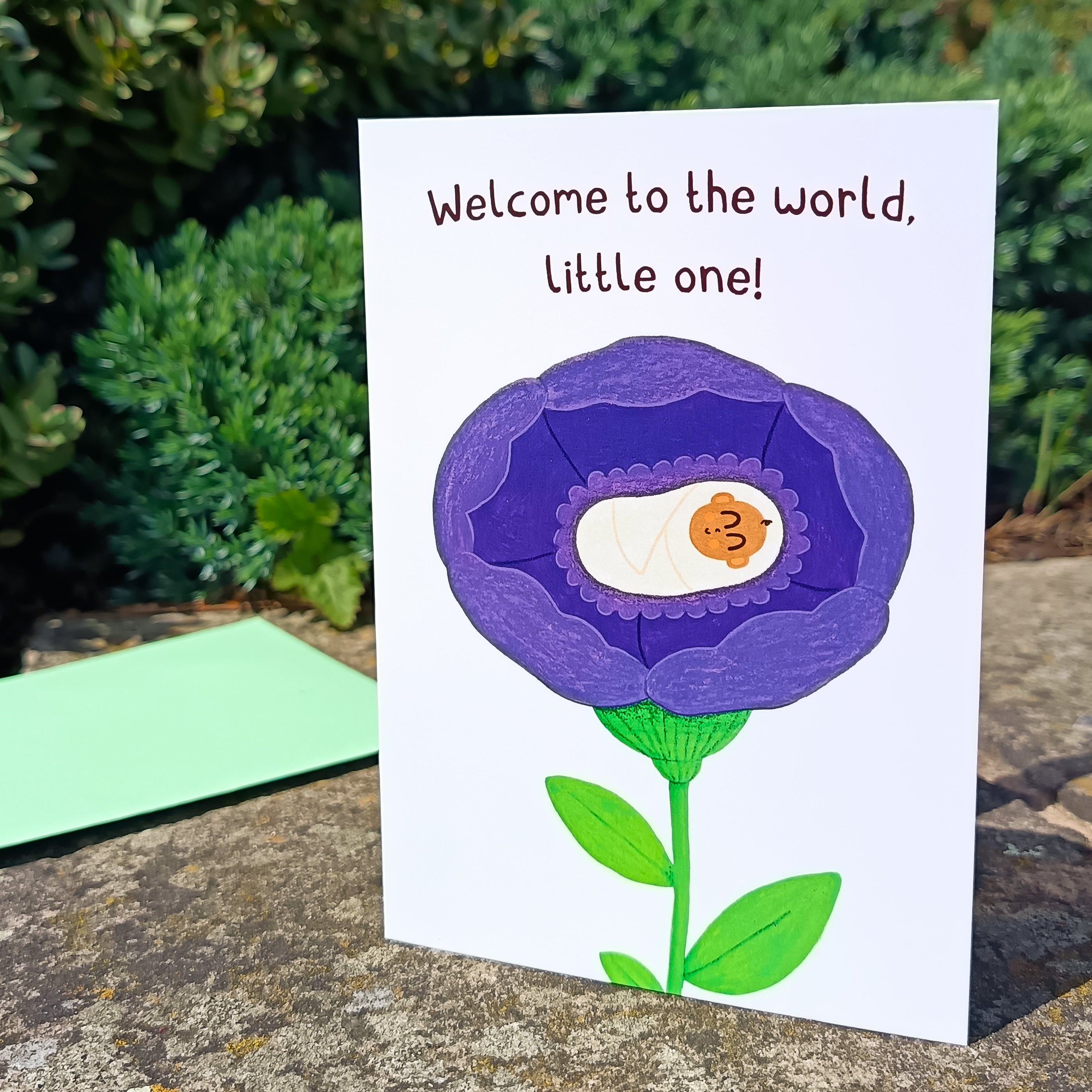 New Baby Card - Welcome To The World, Little One!