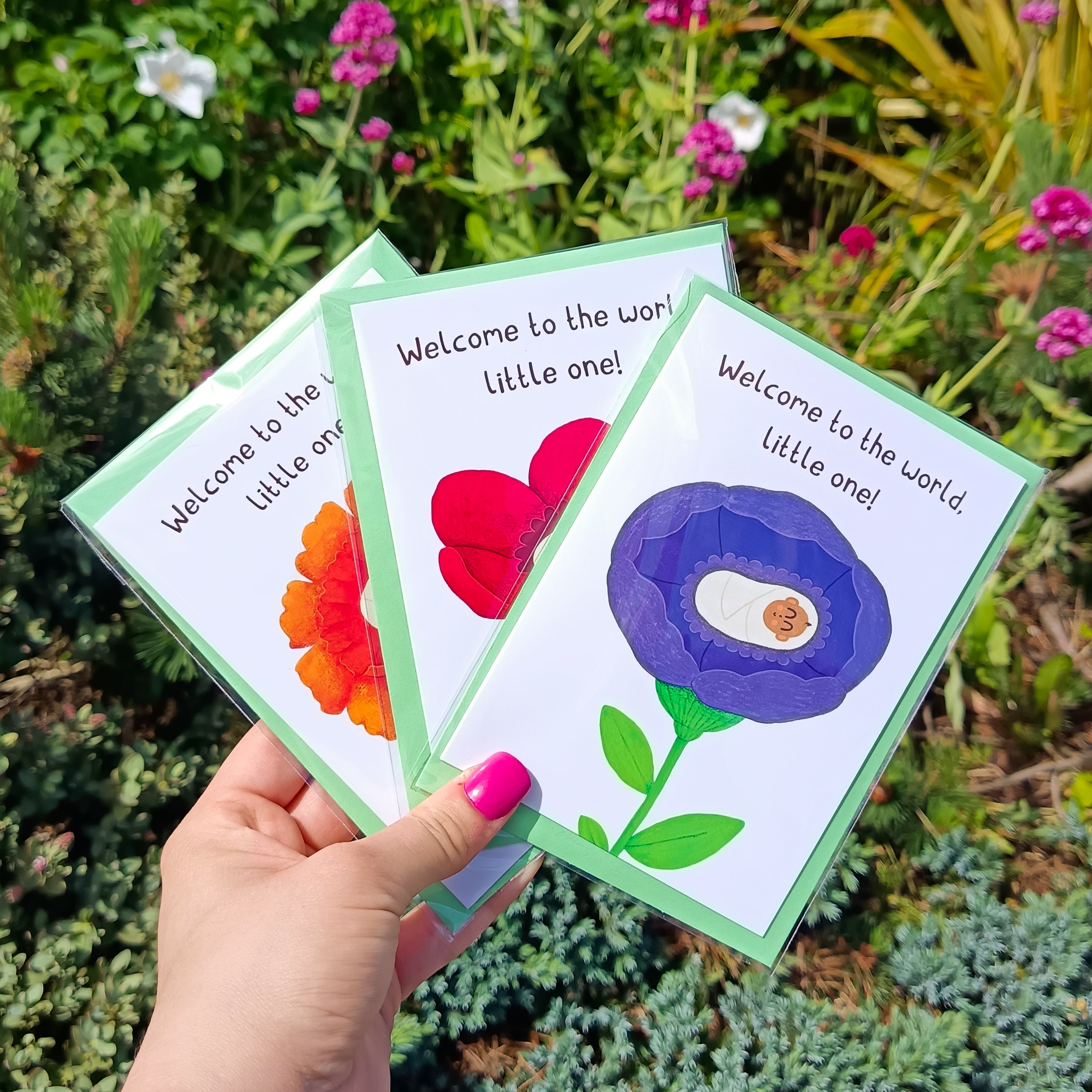 New Baby Card - Welcome To The World, Little One!
