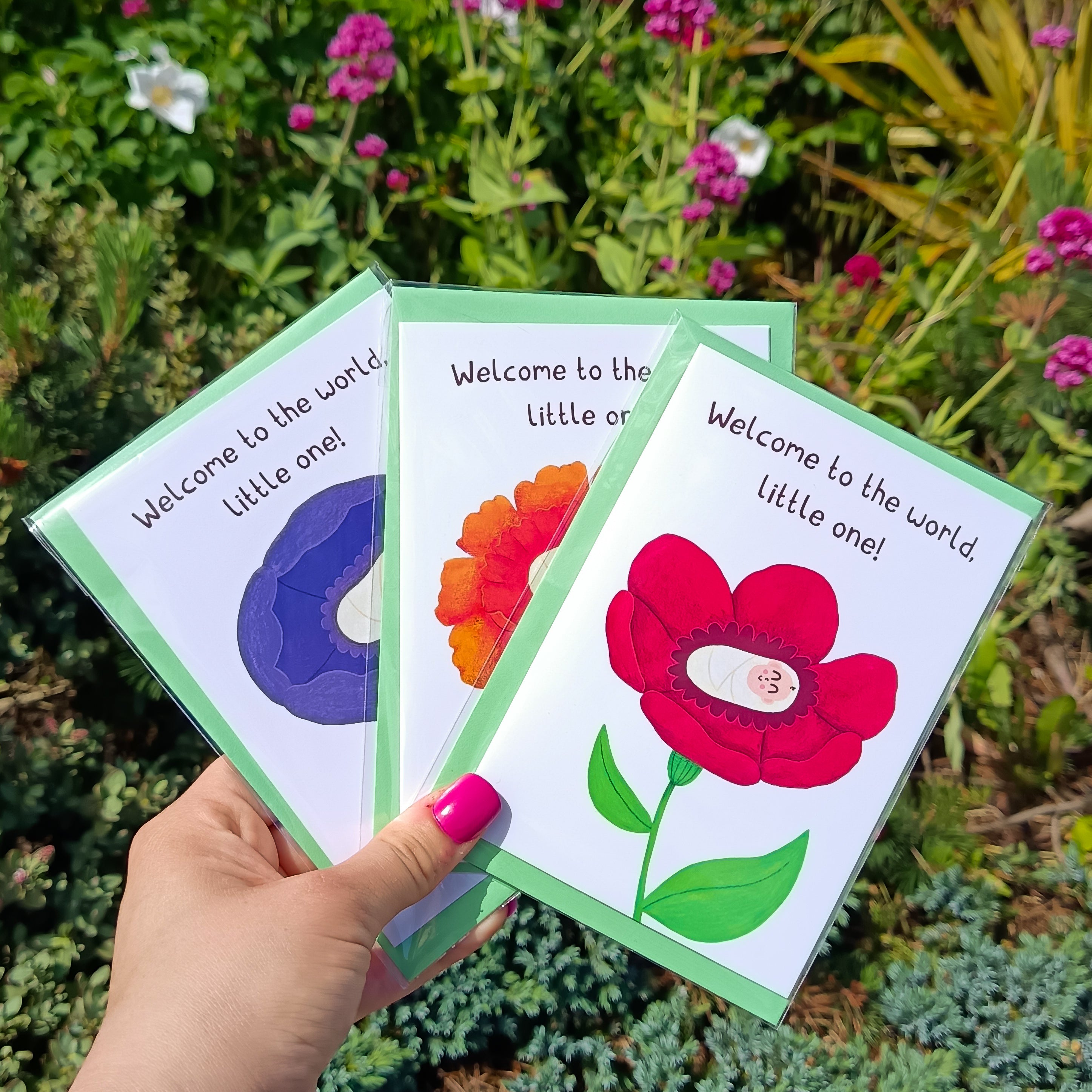 New Baby Card - Welcome To The World, Little One!