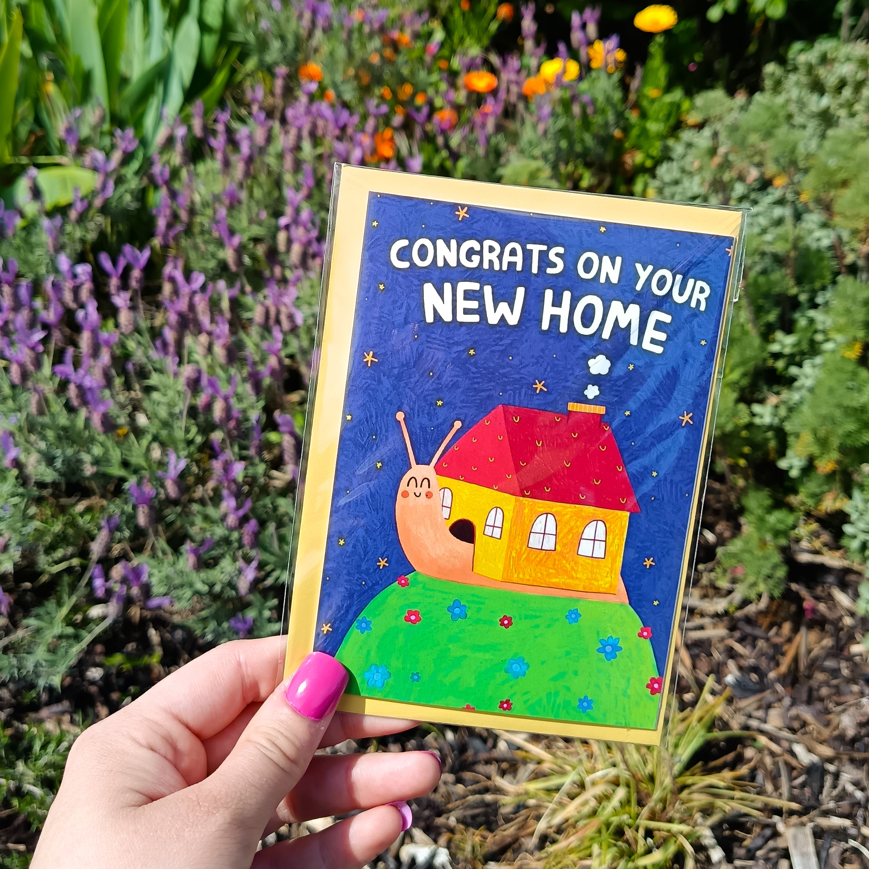 New Home Snail Card - Congrats On Your New Home