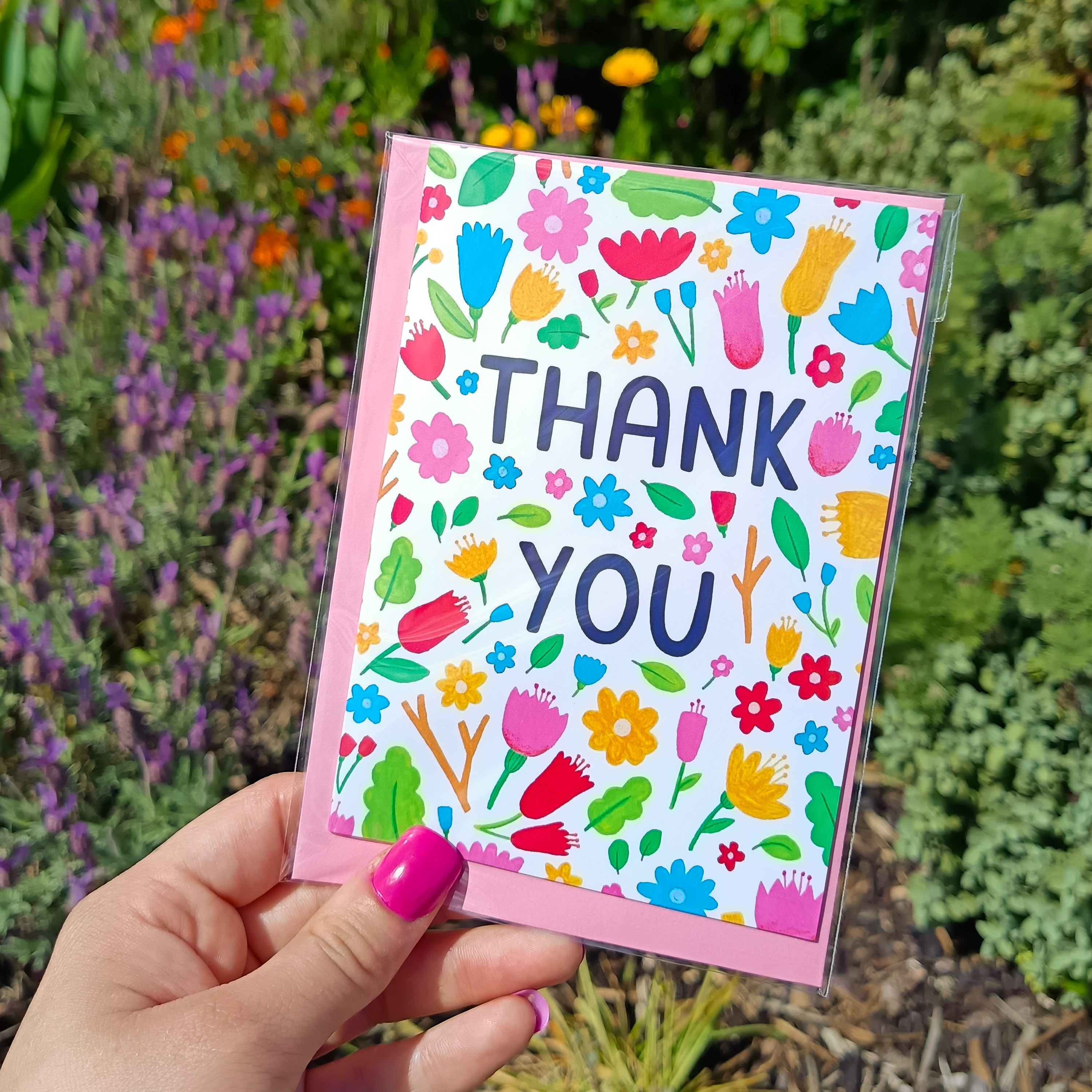 Floral Thank You Card