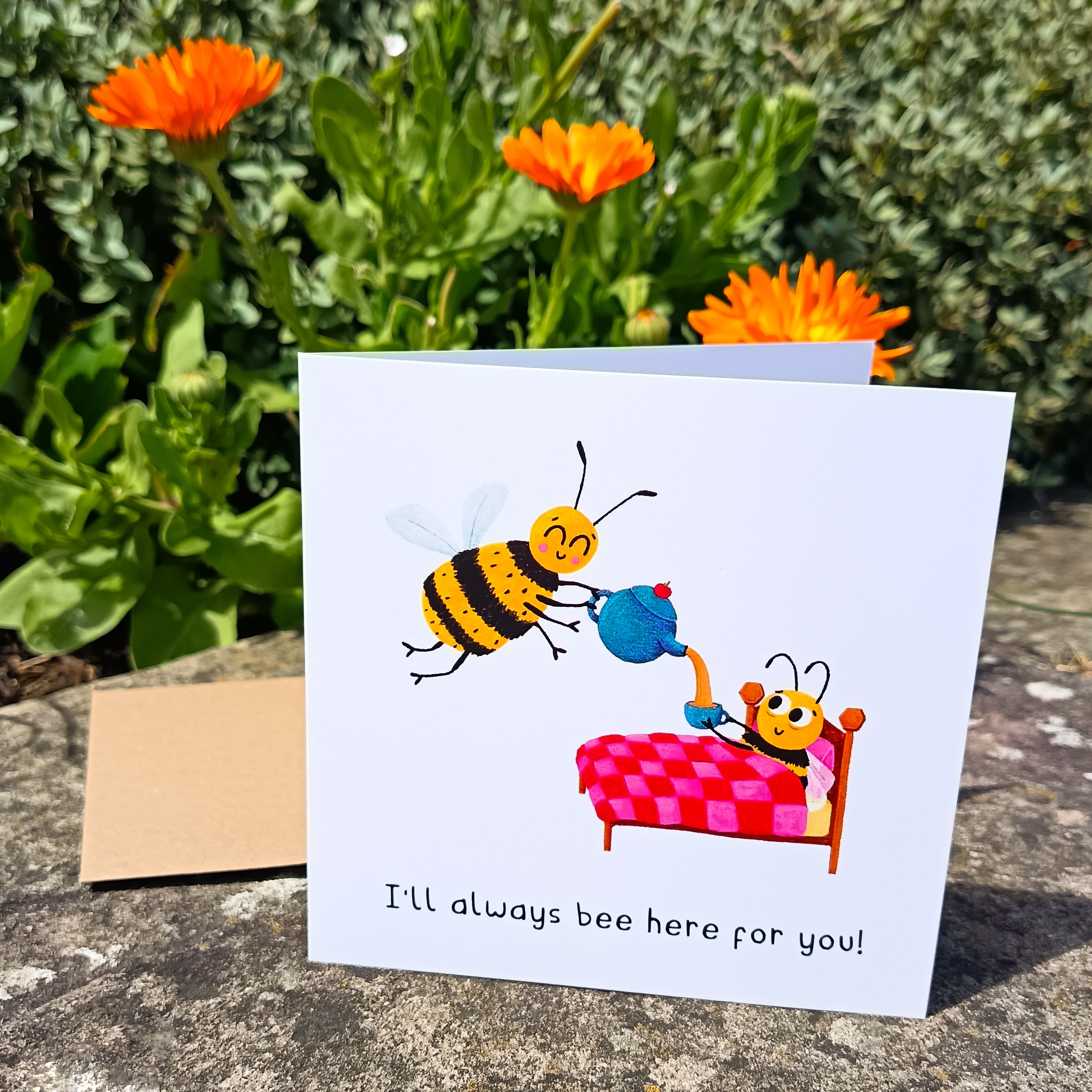 Bumble Bee Get Well Soon Card - I'll Always Bee Here For You