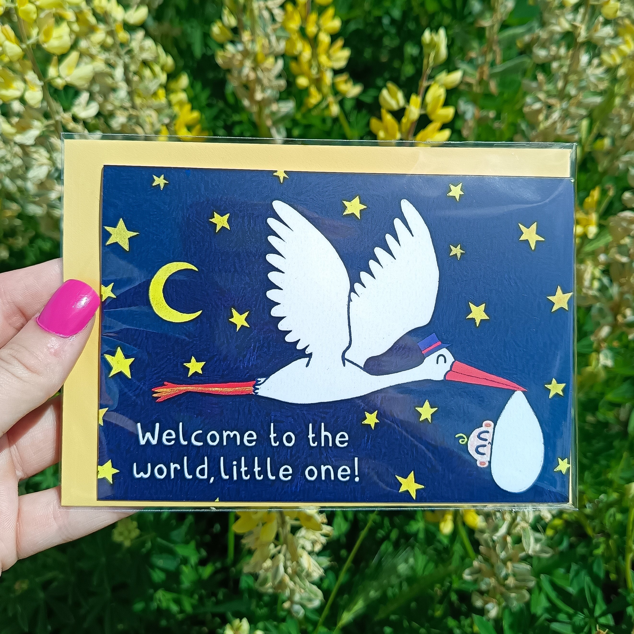 New Baby Card - Welcome To The World, Little One!