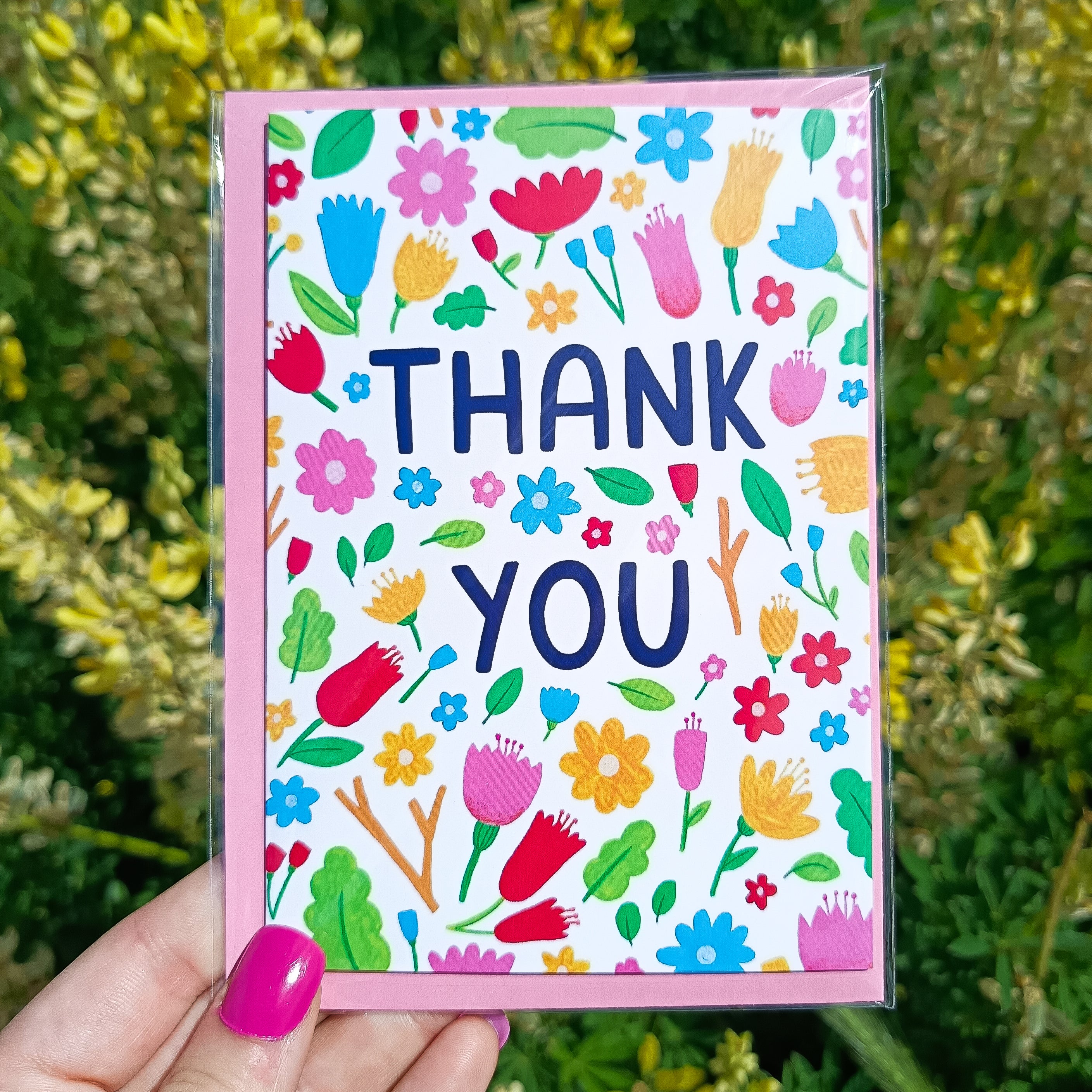 Floral Thank You Card