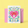 Mushroom Valentines Card - I Love You Very Mush