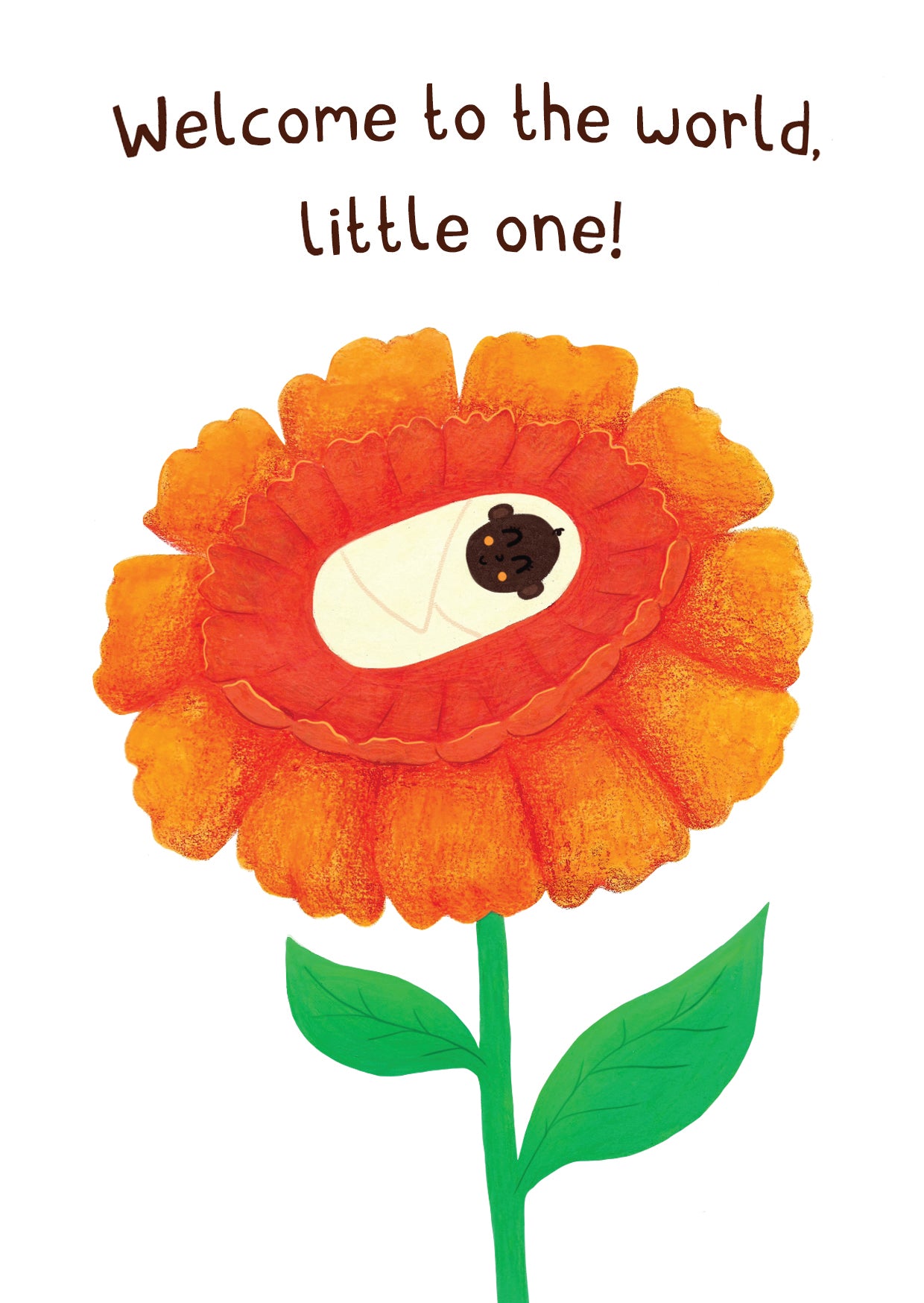 New Baby Card - Welcome To The World, Little One!