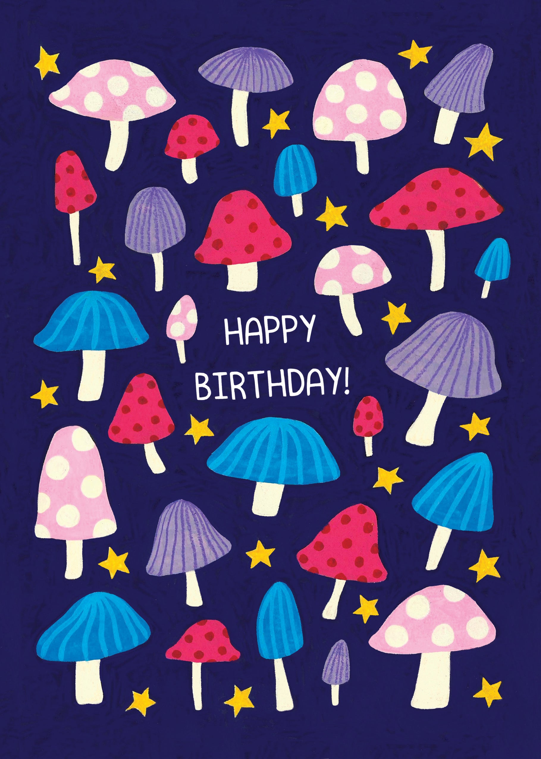 Mushrooms Birthday Card
