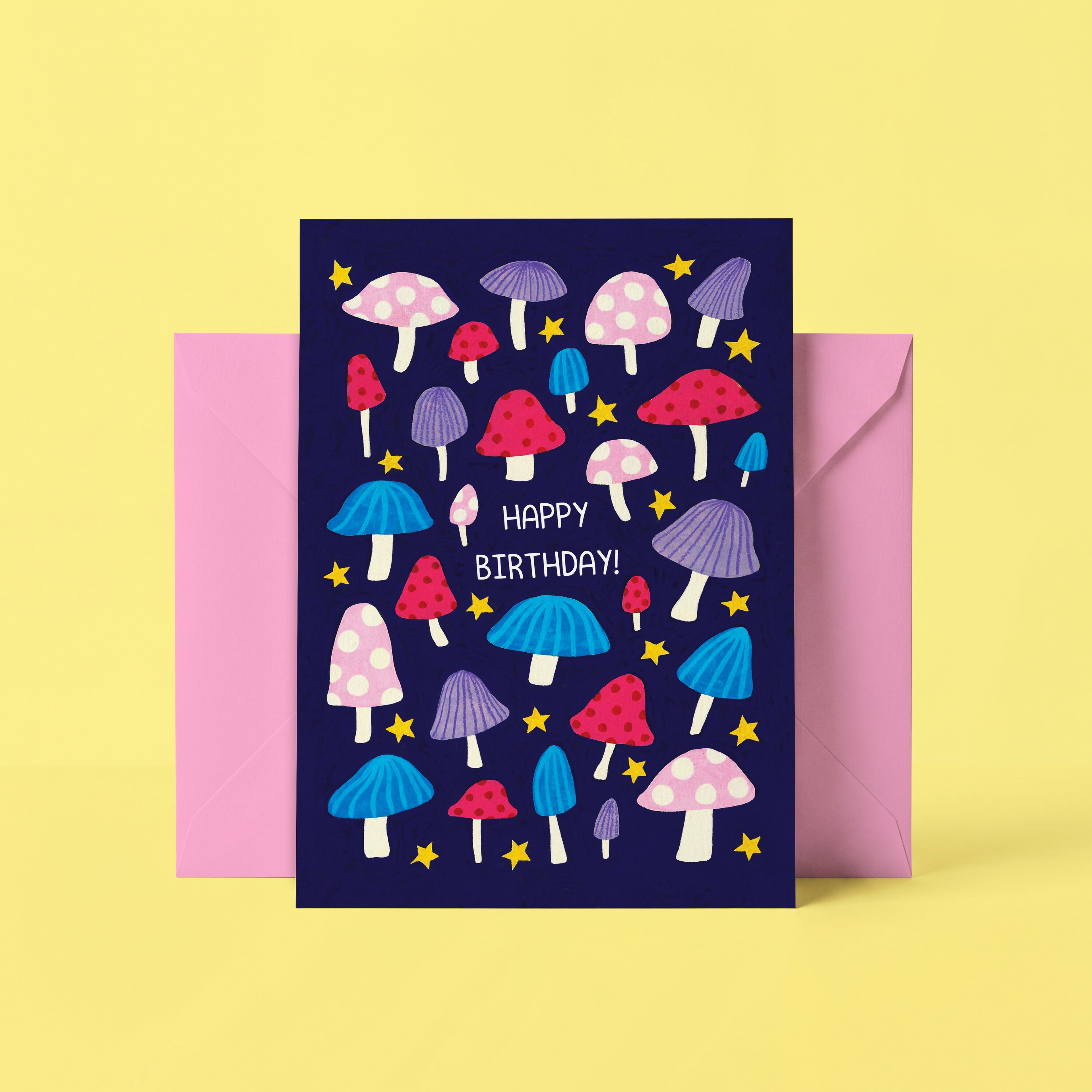 Mushrooms Birthday Card