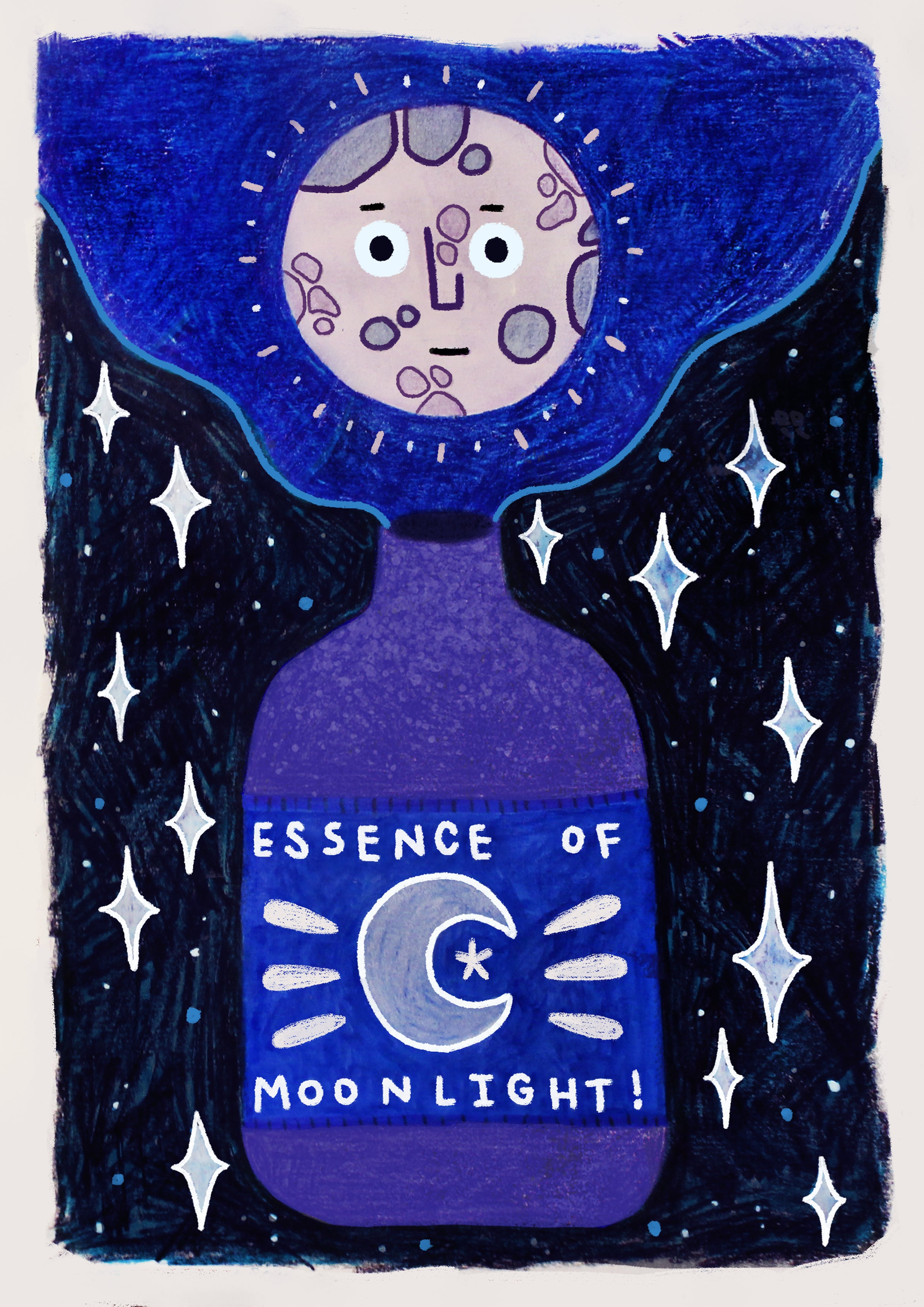 Potion Art Print - Essence Of Moonlight