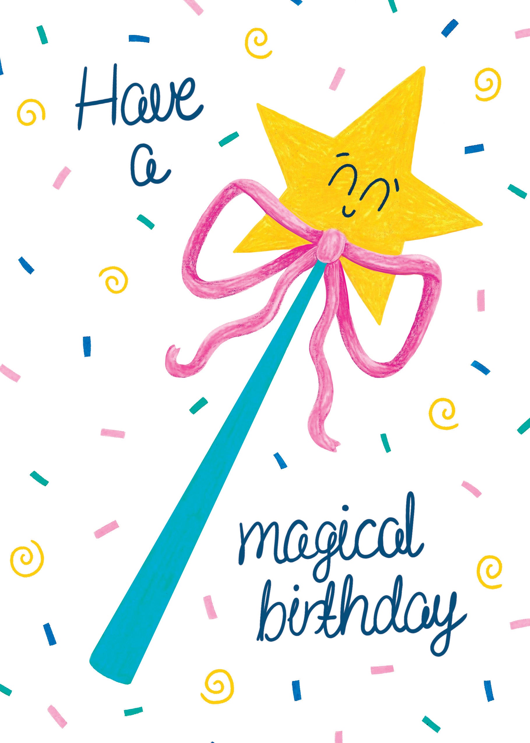 Magic Wand Birthday Card - Have A Magical Birthday